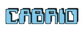 Rendering -CABRIO - using Computer Font