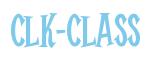 Rendering -CLK-Class - using Cooper Latin