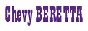 Rendering -Chevy BERETTA - using Bill Board