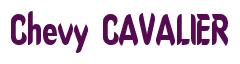 Rendering -Chevy CAVALIER - using Callimarker