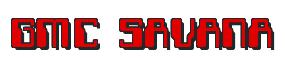 Rendering -GMC SAVANA - using Computer Font