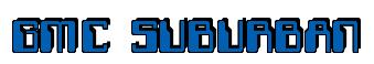 Rendering -GMC SUBURBAN - using Computer Font