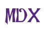 Rendering -MDX - using Manchuria