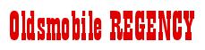 Rendering -Oldsmobile REGENCY - using Bill Board