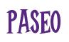 Rendering -PASEO - using Cooper Latin