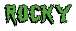 Rendering -ROCKY - using Swamp Terror