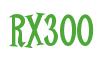 Rendering -RX300 - using Cooper Latin