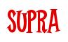 Rendering -SUPRA - using Cooper Latin