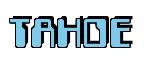 Rendering -TAHOE - using Computer Font