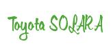 Rendering -Toyota SOLARA - using Memo