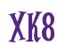 Rendering -XK8 - using Cooper Latin