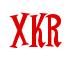Rendering -XKR - using Cooper Latin