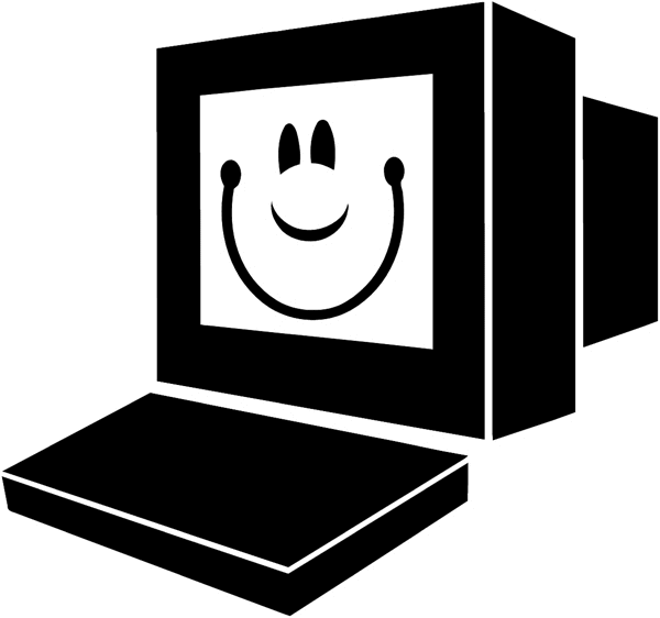 computer silhouette