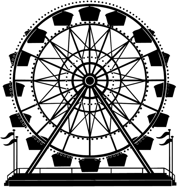coloring pages of ferris wheel - photo #16