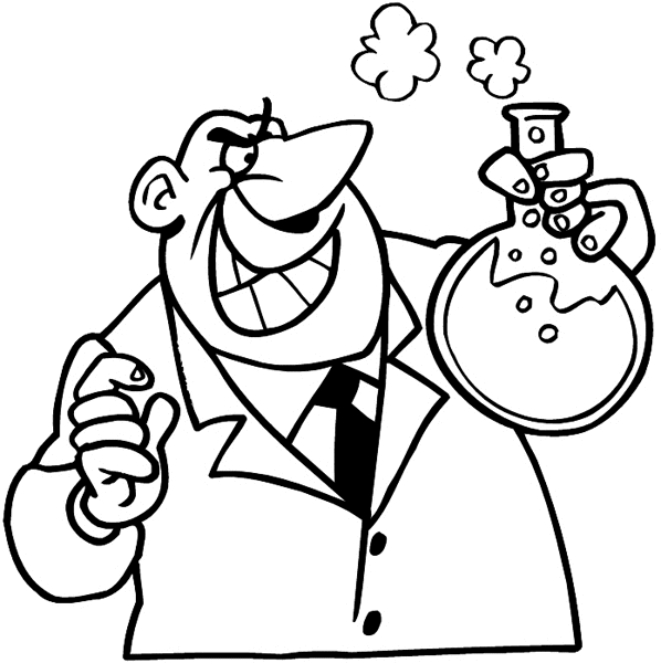 mad scientist coloring pages - photo #18