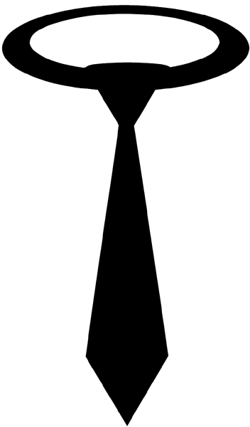 clipart tie black and white - photo #36
