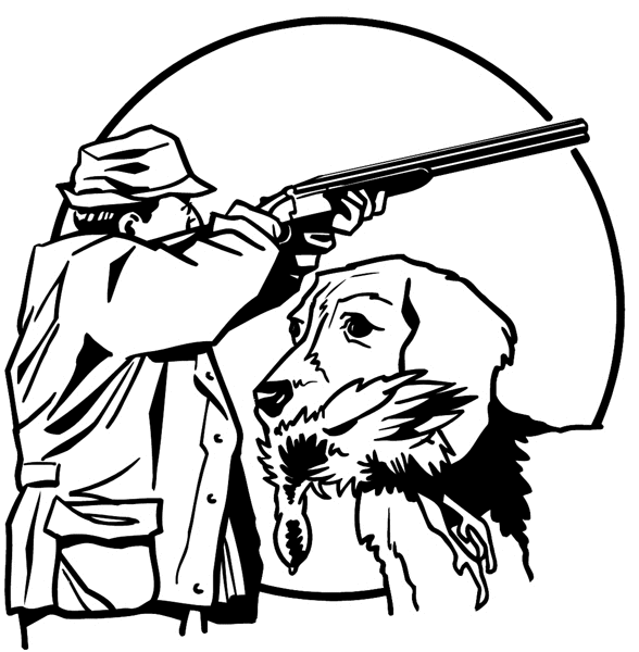 free clip art hunting dogs - photo #49