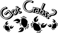 got crabs Lettering with crabs
