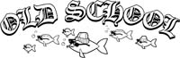 old school with school of fish decals