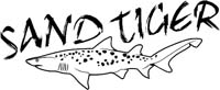 sand tiger with graphic image