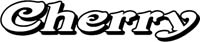 cherry vinyl lettering