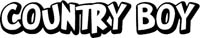 country boy graphic vinyl lettering