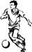 soccer player graphic