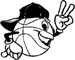 base ball peace decal
