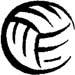 volley ball graphic sticker