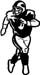 football player decal