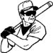 ball batter decal