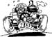 race car graphic sticker