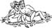 sunbathers decal
