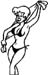 bikini woman decal