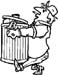 trash man graphic