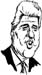 president clinton decal
