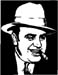 man cigar graphic