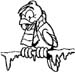 freezing bird graphic