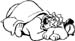 sleeping bear graphic