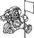 space man decal