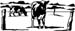 cows in field decals