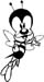 flying bee graphic