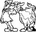 cow farmer graphic
