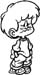 cartoon kid decal