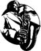 saxafhone palyer decal