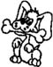 cartoon puppy decal