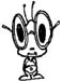 bug eyed alien decal