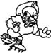 running with football decal