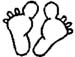 feet decal