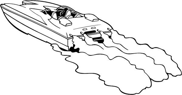 racing boat coloring pages - photo #2